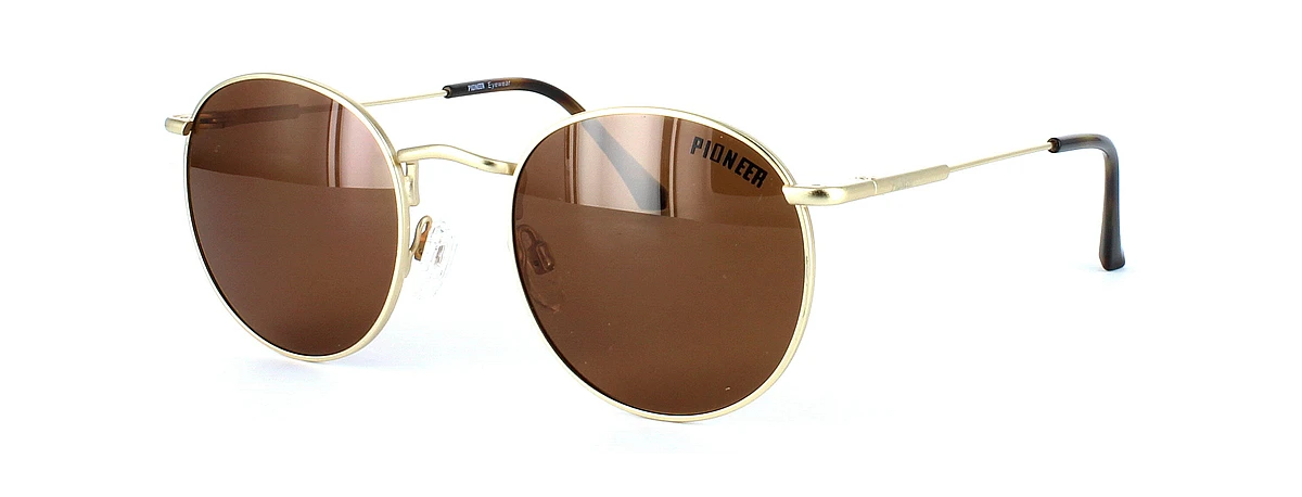 Pioneer Prescription Sunglasses - Olmeto - Matt Gold Including Custom-made Prescription Lenses 3 Pioneer Prescription Sunglasses - Olmeto - Matt Gold Including Custom-made Prescription Lenses