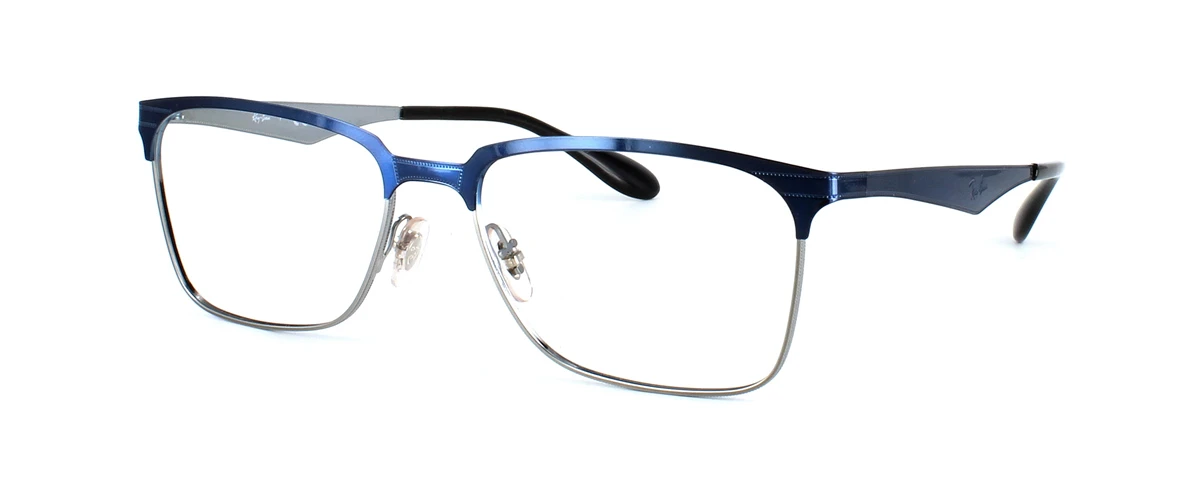 Ray Ban 6344 - Blue & Silver Including Custom-made Prescription Lenses