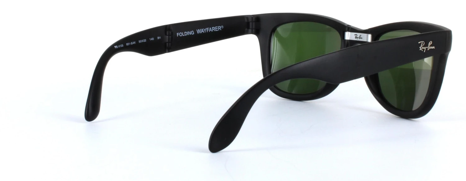 Ray Ban Folding Prescription Sunglasses In Black - RB4105 Including Custom-made Prescription Lenses 6 Ray Ban Folding Prescription Sunglasses In Black - RB4105 Including Custom-made Prescription Lenses - Image 4