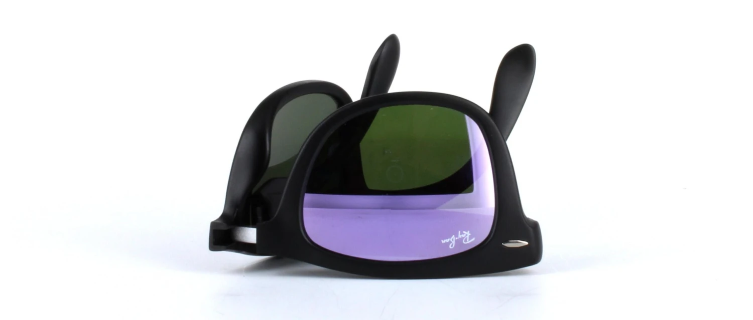 Ray Ban Folding Prescription Sunglasses In Black - RB4105 Including Custom-made Prescription Lenses 4 Ray Ban Folding Prescription Sunglasses In Black - RB4105 Including Custom-made Prescription Lenses - Image 2