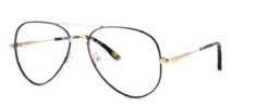 Capricornus - Gld & Purp Including Custom-made Prescription Lenses