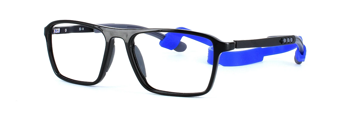 Ramble - RX Sport - Black & Grey With Blue Strap Including Custom-made Prescription Lenses